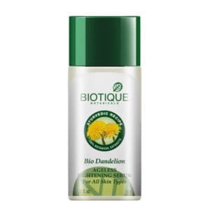 Biotique bio dandelion ageless lightening serum