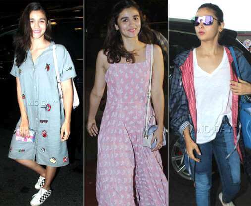 Airport Looks of Bollywood Celebrities - Alia Bhatt