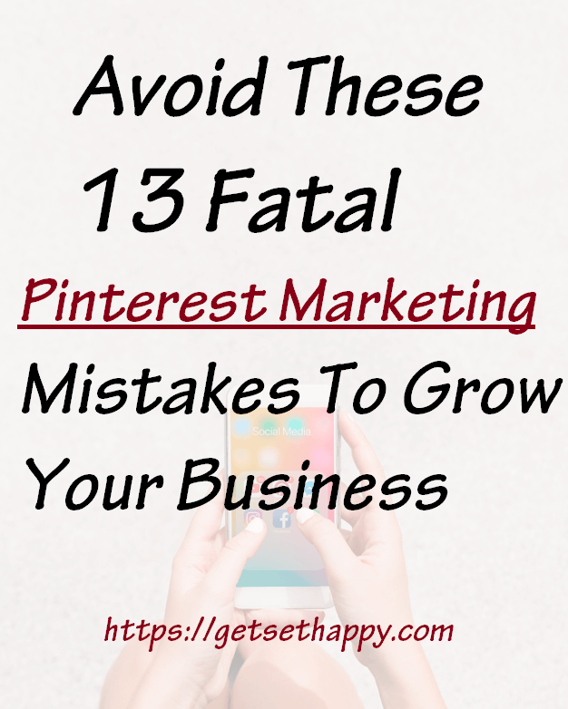 Pinterest marketing mistakes 