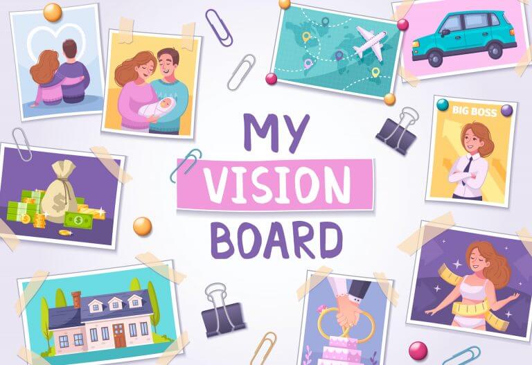 How To Create A Powerful Vision Board That Works? | GetSetHappy