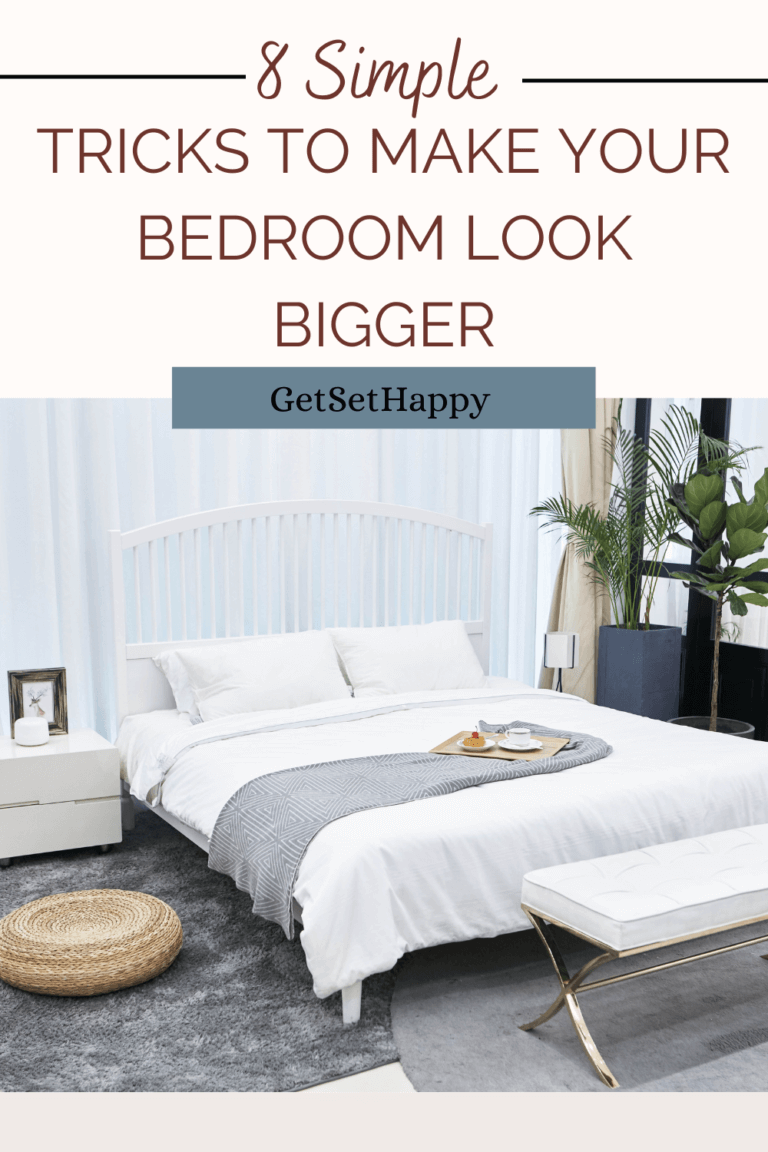 Simple visual tricks to make your bedroom look bigger | GetSetHappy