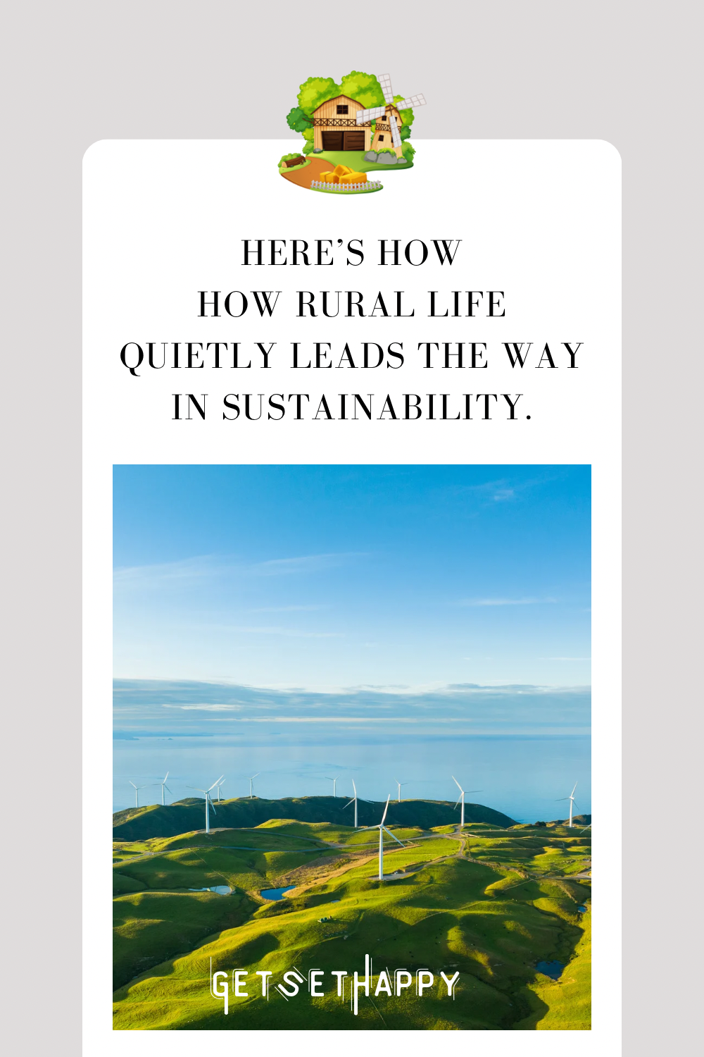 Back to the roots - Countryside living
