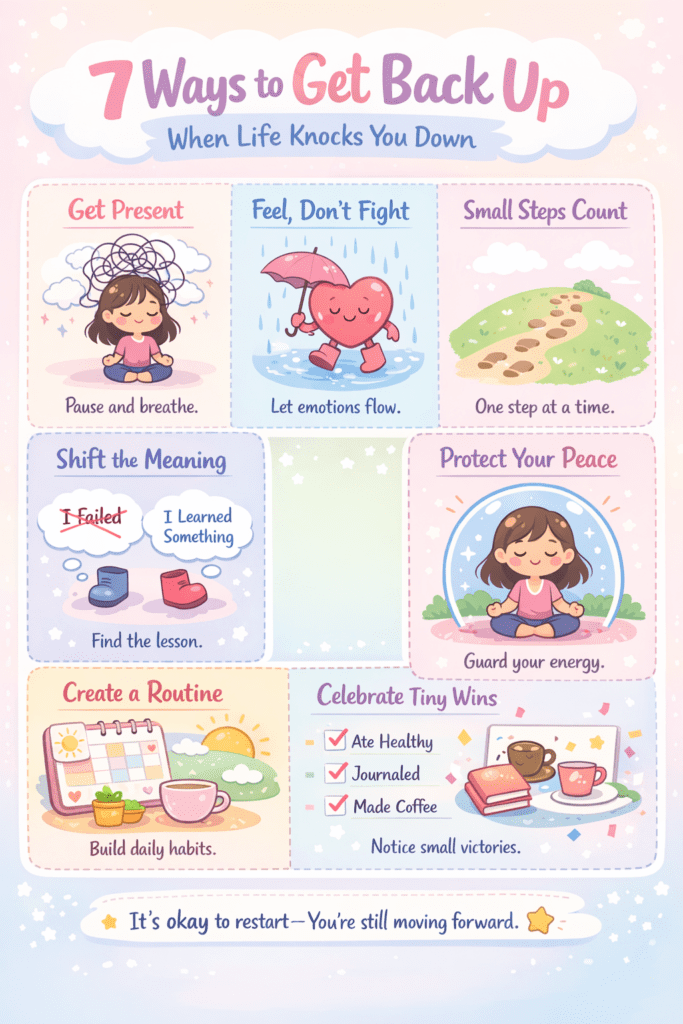 7 Ways to Get Back when Life Knocks You Down